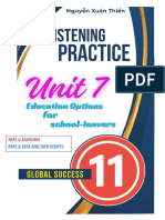 Listening Practice Unit 7 Education Options For School Leavers