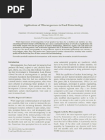 Role of Microbes in Food Biotech