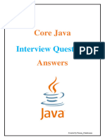 Core Java Interview Questions