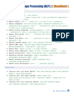 NLP - Cheatsheet