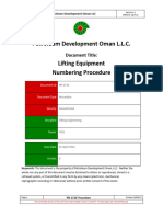 PR-1710 - Lifting Equipment Numbering Procedure