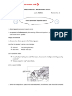 Revision 5 English F3 Reported Speech