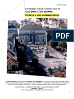 Bloque 4º. Las Sociedades Democráticas Del Siglo Xxi. U.D. 5 . La Democracia y Sus Instituciones