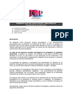 Temario Primeros Auxilios Psicologicos y Emocionales