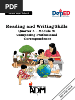 Readingandwritingskills q4 m9 Composingprofessionalcorrespondence v2