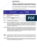 Cedula Analítica - Bienes de Consumo