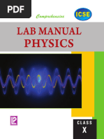 Comp. Lab Manual Physics X (ICSE Board) - Nodrm