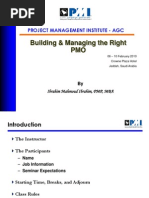 Building and Managing The Right PMO - 06feb2010v2