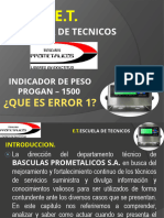 ERROR 1 Indicador Progan 1500.