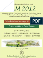 IIT JAM 2012 Brochure