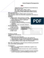 Acute Surgical Emergencies