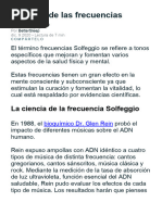 FrecuenciasSolfeggio Efectos