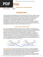 Gangliosides, Sialic Acids - Structure, Occurrence, Biochemistry and Function