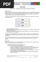 Consultancy Case Study - Setting Up A Strategic Programme Office