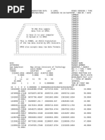 Sample OPUS Input Data File