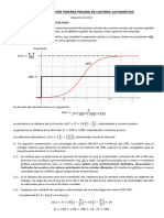 Pauta Evaluación Tercera Prueba de Control Automático: Datos Importantes para Los Ejercicios