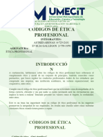 Códigos de Ética Profesional