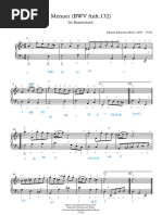 Menuet in D Harmonische Analyse