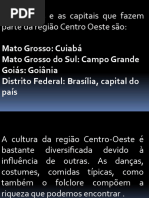 Região Centro - Oeste