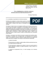 PEREZ GOMEZ 1996 Comprender La Enseñanza en La Escuela