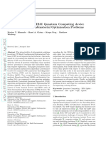 An Investigation of IBM Quantum Computing Device Performance On Combinatorial Optimisation Problems