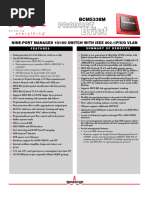 BCM5338M: Nine-Port Managed 10/100 Switch With Ieee 802.1/P/X/Q Vlan