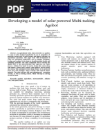 Developing A Model of Solar Powered Multi-Tasking Agribot: Volume 6-Issue 2, August 2023 Paper: 1