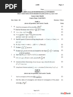 14 - MA101 - Calculus - May 2019 Supple - Ktu Qbank