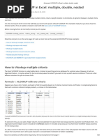 Advanced VLOOKUP in Excel - Multiple, Double, Nested