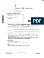 November 2021 QP - Paper 1 OCR (A) Chemistry As-Level