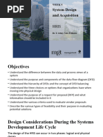 WEEK 5 - System Design and Acquisition