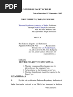 TRAI V TDSAT WP 2838 of 2005