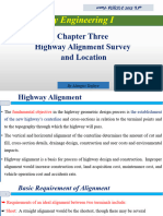 Highway Engineering I: Chapter Three Highway Alignment Survey and Location