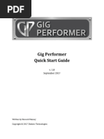 Gig Performer Quick Start Guide