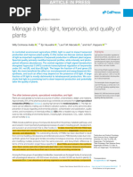 Menage A Trois Light, Terpenoids, and Quality of Plants