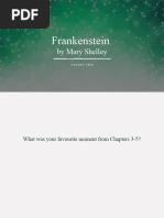 Frankenstein Lesson Two