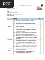 Cuestionario APLICABLE de La Discalculia