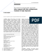 The Effect of Venlafaxine Compared With Other Antidepressants and Placebo in The Treatment of Major Depression