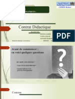 Le Contrat Didactique