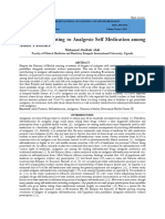 Factors Contributing To Analgesic Self Medication Among Adult Patients