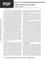 Merlic Et Al 2001 Webspectra Online NMR and Ir Spectra For Students