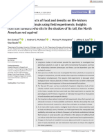 Journal of Animal Ecology - 2020 - Dantzer - Decoupling The Effects of Food and Density On Life History Plasticity of Wild