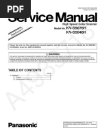 Servicemanual Panasonic kv-s5046h 5076h s9