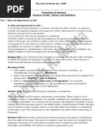 Formation of Contract The Sale of Good Act, 1930