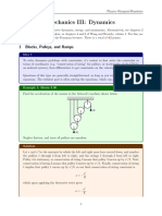 Mechanics III: Dynamics: 1 Blocks, Pulleys, and Ramps