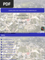 Catálogo de Funciones Elementales