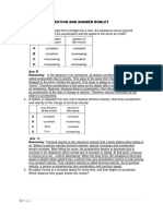 Linear Motion Question and Answer Booklet