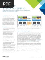 Vmware Site Recovery Manager Datasheet