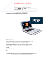 Modelo o Formato para Caracteristicas Tecnicas