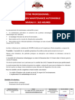 Titre Professionnel Mecanicien de Maintenance Automobile